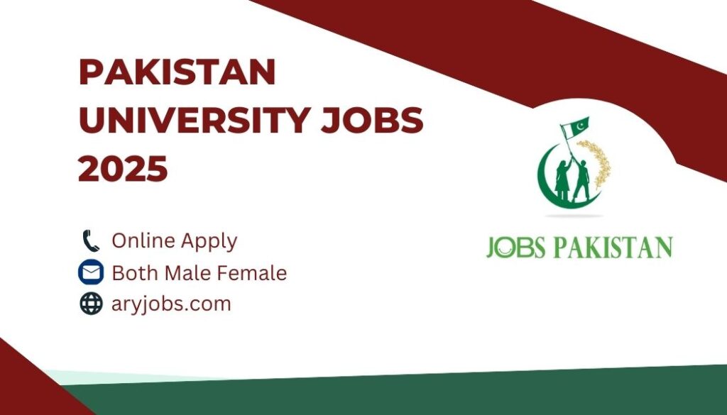 Pakistan University Jobs 2025