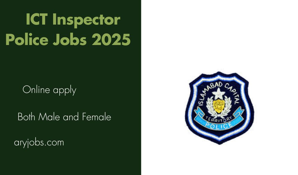 ICT Inspector Police Jobs 2025
