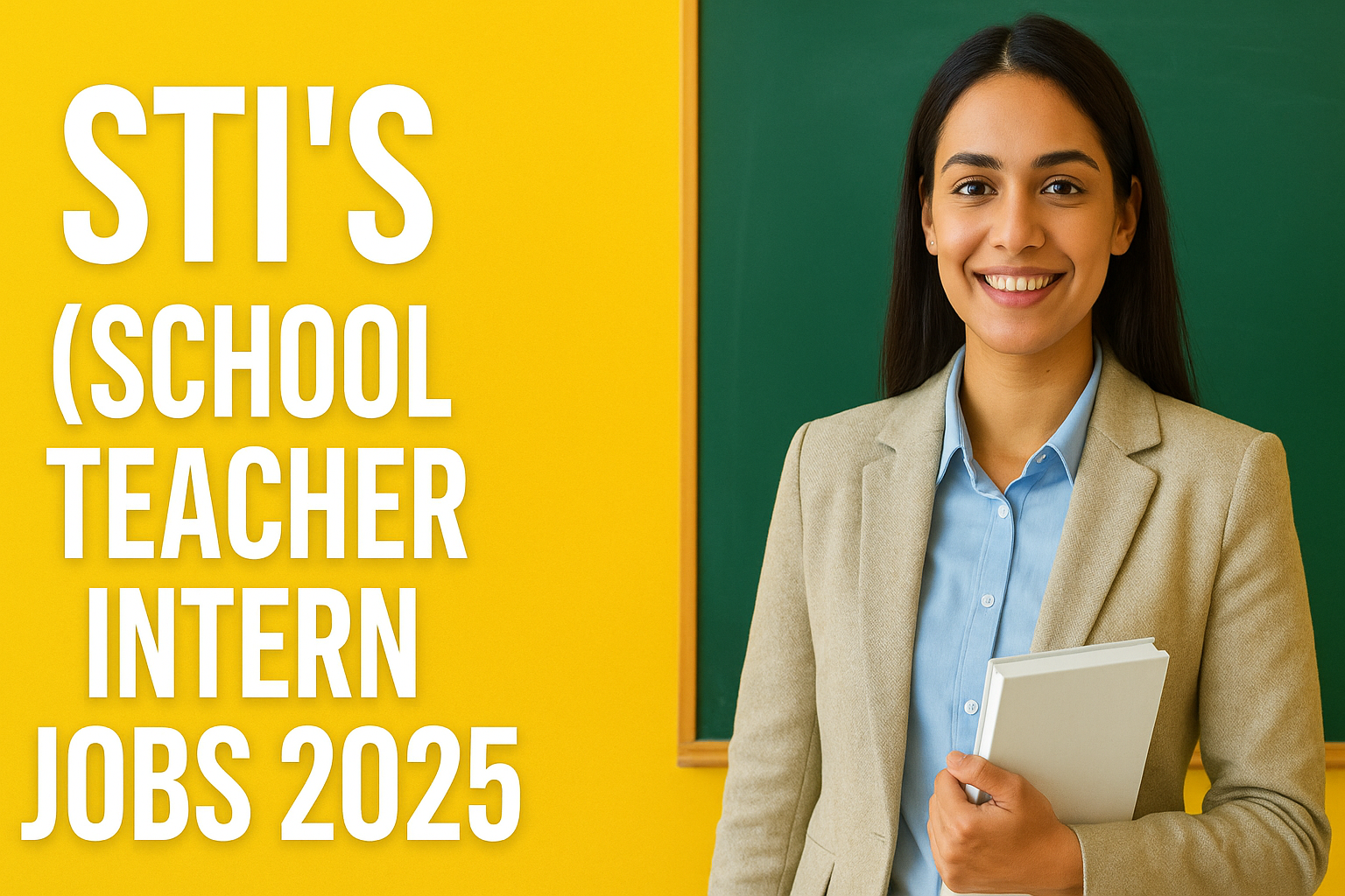 STI’s School Teacher Intern Jobs 2025 Join Now