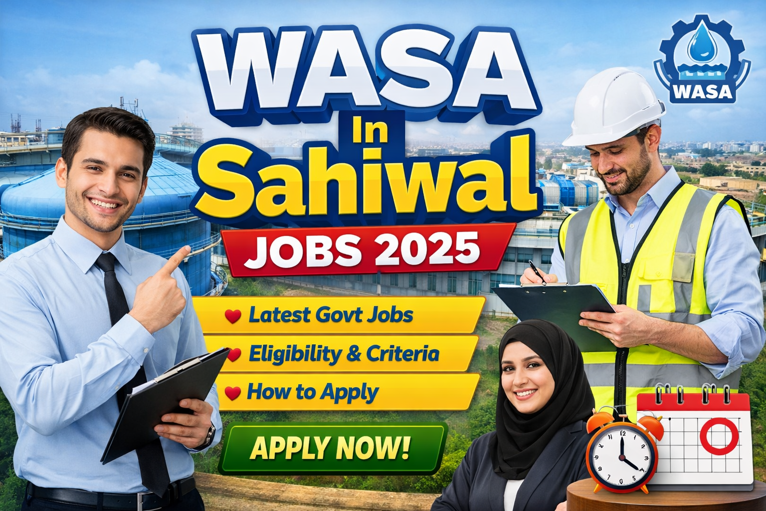 WASA In Sahiwal Jobs 2025 Apply Now