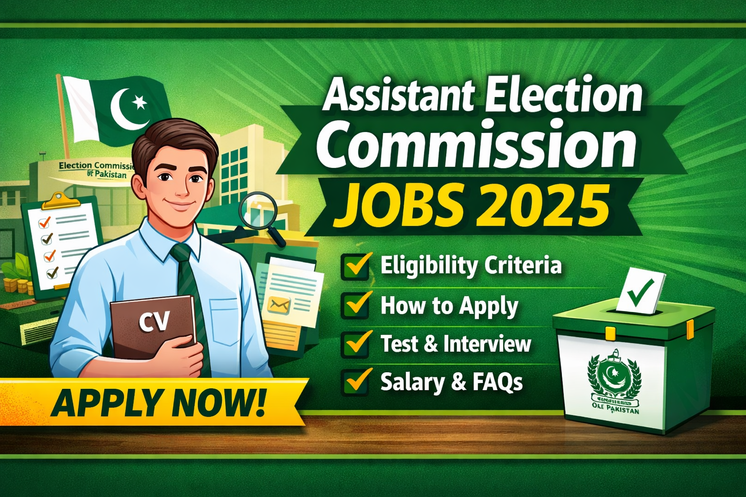 Assistant Election Commission Jobs 2025 Join Now
