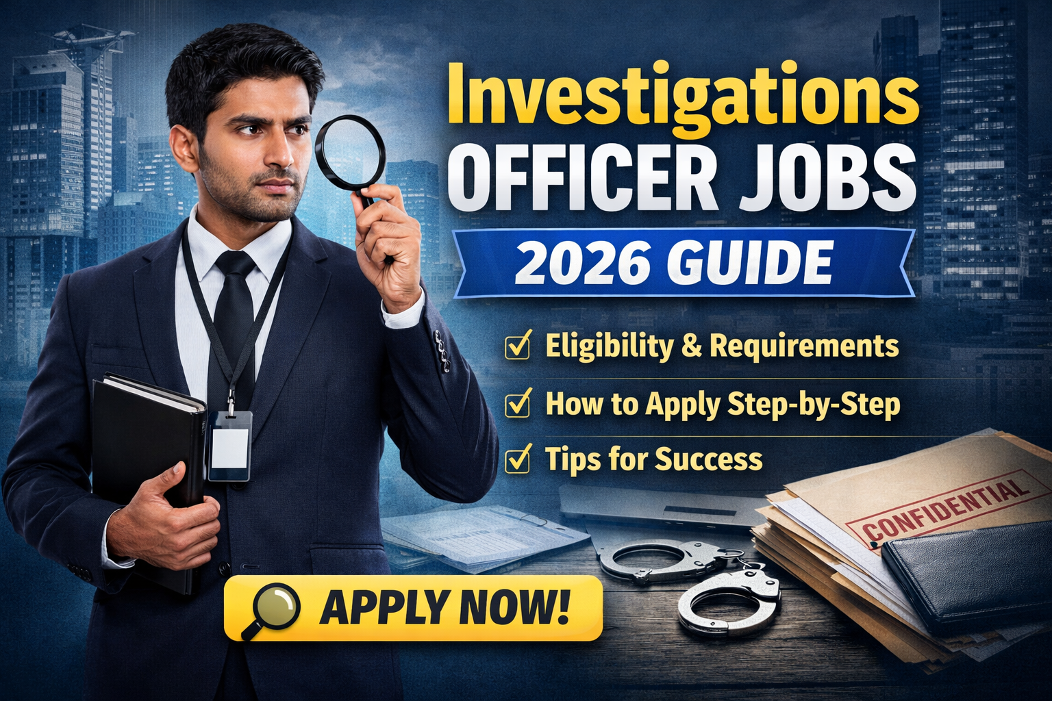 Investigations Officer Jobs 2026 Join Now
